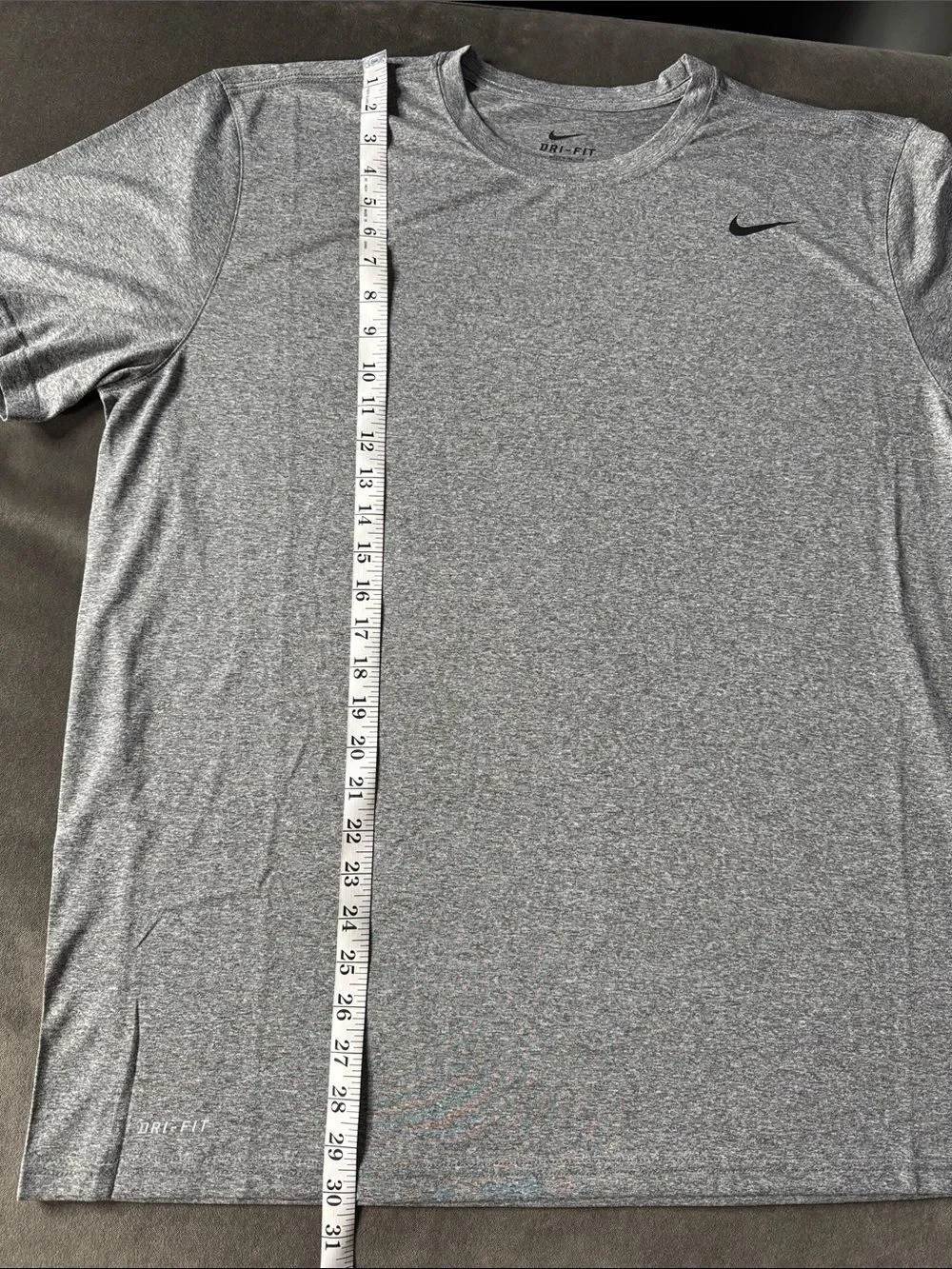 Nike Men's Short Sleeve Dri-FIT T-Shirt Heather Gray 727982-091 Size XL NWT